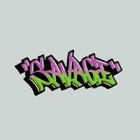 graffiti vector tagging letter word text street art mural