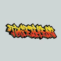 graffiti vector tagging letter word text street art mural