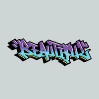 graffiti vector tagging letter word text street art mural