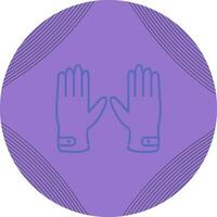 Leather Gloves Vector Icon