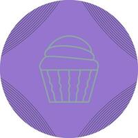 Cream Muffin Vector Icon