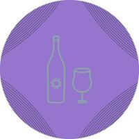 Goblet and Wine Vector Icon