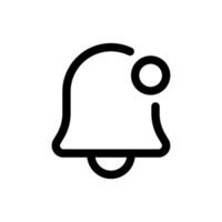 Notification icon in trendy flat style isolated on white background. Notification silhouette symbol for your website design, logo, app, UI. Vector illustration, EPS10.