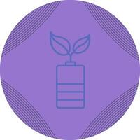 icono de vector de batería ecológica