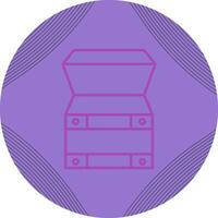 Open Treasure Box Vector Icon