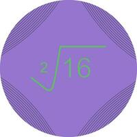 Square Root Vector Icon