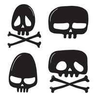 Halloween Skull Clipart Bundle vector