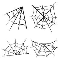 Halloween Spider Web Clipart Bundle vector