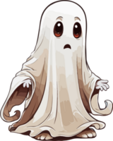 Víspera de Todos los Santos fantasma dibujos animados ai generativo png