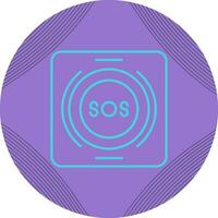 Emergency Button Vector Icon
