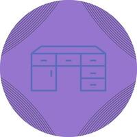 Table with Drawers Vector Icon