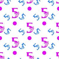 Seamless pattern of numbers. vector