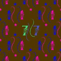 Seamless pattern of numbers. vector