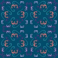 Seamless pattern of numbers. vector