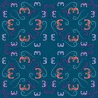 Seamless pattern of numbers. vector