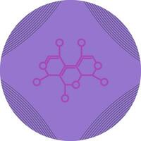 icono de vector de estructura de molécula