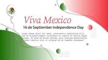 flat horizontal banner invitation for mexico day vector