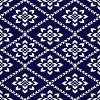 arte abstracto étnico ikat. patrón impecable en estilo tribal, bordado folclórico y mexicano. estampado de adornos de arte geométrico azteca.diseño para alfombras, papel pintado, ropa, envoltura, tela, cubierta, textil vector