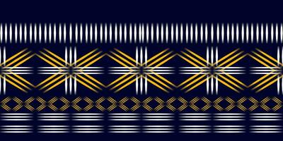 Seamless pattern, traditional ethnic pattern on blue background, Aztec abstract vector pattern