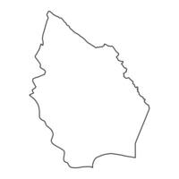 Maysan Governorate map, administrative division of Iraq. Vector illustration.