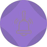 icono de vector de campana de anillo