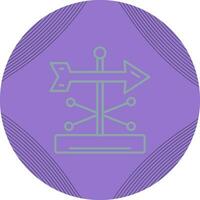 Wind Vane Vector Icon