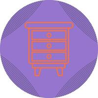 Chest Of Drawers Vector Icon