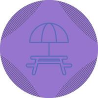 Camping Table Vector Icon