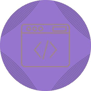 icono de vector de código