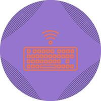 Wireless Keyboard Vector Icon