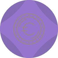 icono de vector de moneda euro