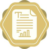 Text Analytics Vector Icon
