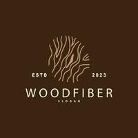 Wood Logo, Wood Fiber Bark Layer Vector, Tree Trunk Inspiration Illustration Design vector