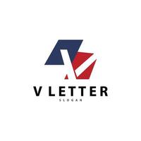 Minimal Initial V Letter Logo, Modern And Luxury Icon Vector Template Element