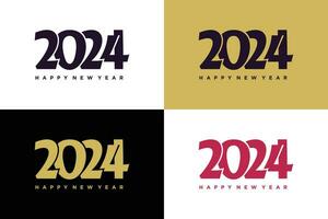 2024 logo design element vector with creative unique concept