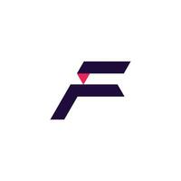 Letter F logo design element vector with modern style