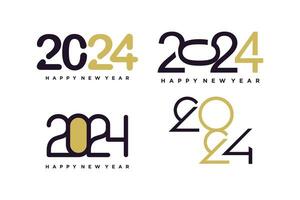 2024 logo design element vector with creative unique concept