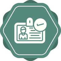 ID Verification Vector Icon