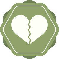 Broken Heart Vector Icon