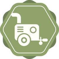 Portable air compressor Vector Icon