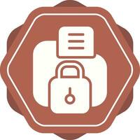 icono de vector de protección de datos