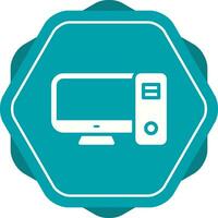 Desktop Computer Vector Icon