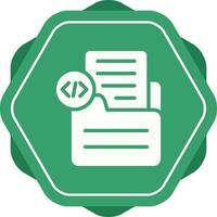 Document Insert Code Vector Icon