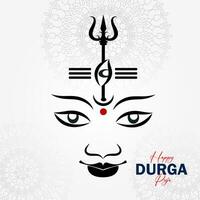 Happy Durga Puja Background Design vector