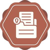 Document Lock Vector Icon