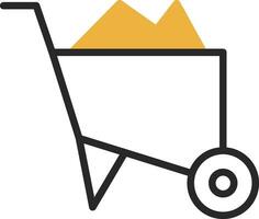 Wheelbarrow  Vector Icon Design