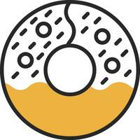 Doughnut Vector Icon Design