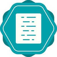 Document Align Center Vector Icon