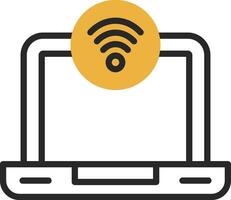Wifi señal vector icono diseño