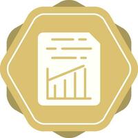 Document Insert Graph Vector Icon